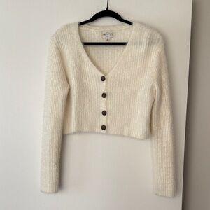 Cozy Cream Button-Up Sweater
